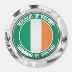 Imán Emblema redondo de Irlanda