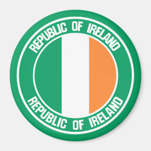 Imán Emblema redondo de Irlanda