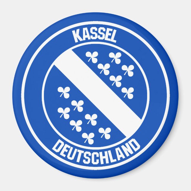 Imán Emblema redondo de Kassel (Frente)