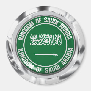 Imán Emblema redondo de la Arabia Saudita