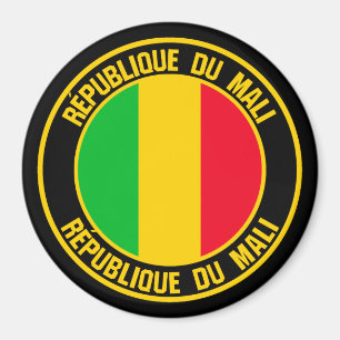 Imán Emblema redondo de Malí