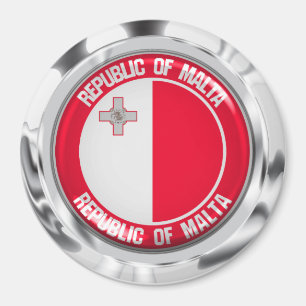 Imán Emblema redondo de Malta