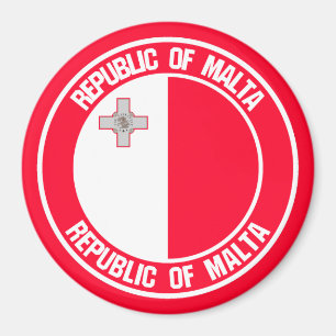 Imán Emblema redondo de Malta