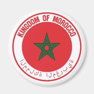 Imán Emblema Redondo de Marruecos