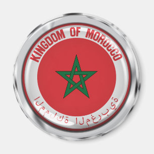 Imán Emblema redondo de Marruecos