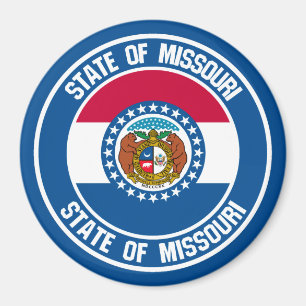Imán Emblema redondo de Misuri