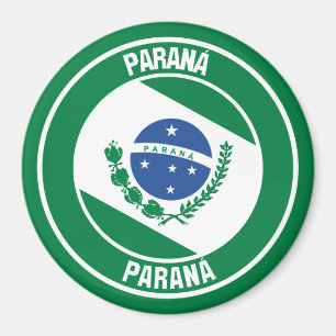 Imán Emblema redondo de Paraná