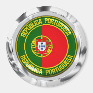 Imán Emblema redondo de Portugal