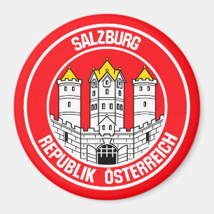 Imán Emblema redondo de Salzburgo
