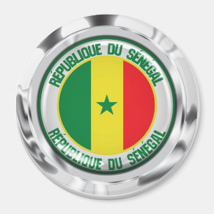 Imán Emblema redondo de Senegal