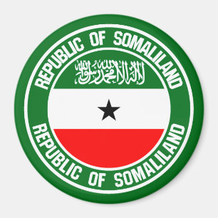 Imán Emblema redondo de Somalilandia