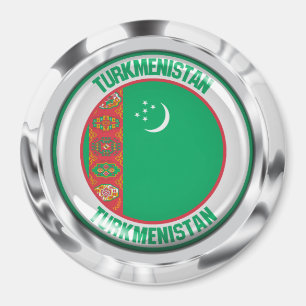 Imán Emblema redondo de Turkmenistán