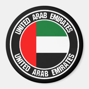 Imán Emblema redondo de United Arab Emirates