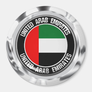 Imán Emblema redondo de United Arab Emirates