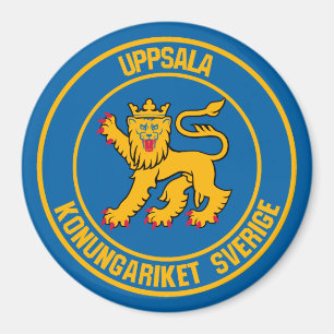 Imán Emblema redondo de Uppsala