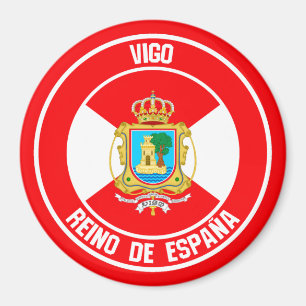 Imán Emblema redondo de Vigo