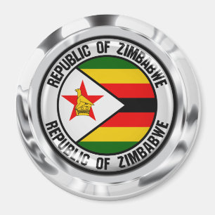 Imán Emblema redondo de Zimbabwe