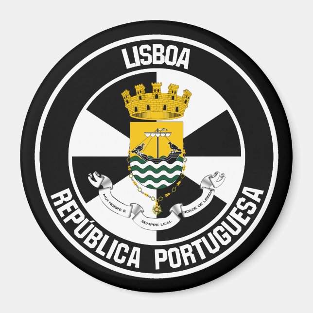 Imán Emblema Redondo Lisboa (Frente)