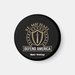 Imán Emblema táctico Escudo Defiende América San Miguel