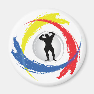 Imán Emblema tricolor Bodybuilding
