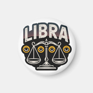 Imán Emblema Zodíaco Libra Místico