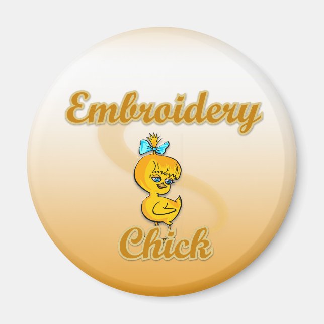 Imán Embroidery Chick (Frente)