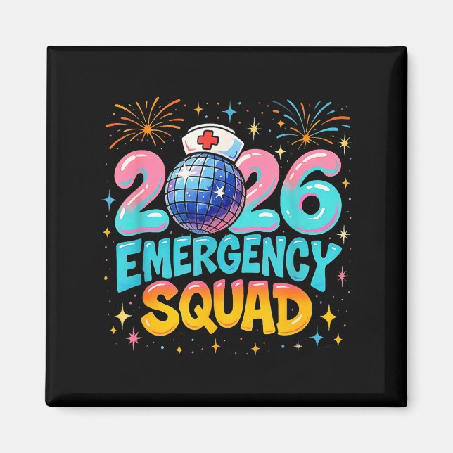 Imán Emergency Squad New Year 2026 Medical Crew Nurse E (Frente)