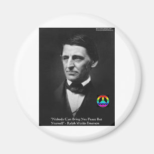 Imán Emerson "Peace Is Within" Wisdom Quote Gifts & Tee