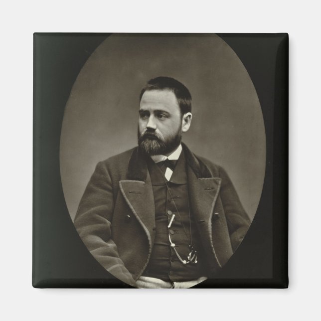 Imán Emile Zola (1840-1902) de "Galerie Contemporaine" (Frente)
