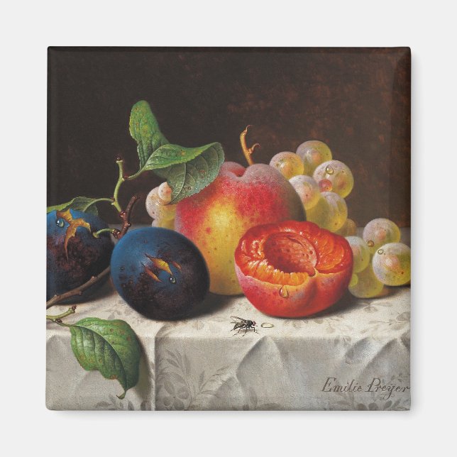 Imán Emilie Preyer: Frutas y Mosca (Frente)