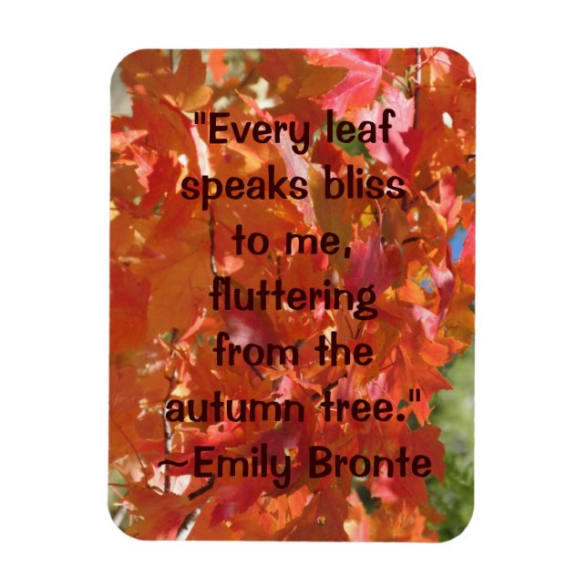 Imán Emily Bronte Autumn Cita (Vertical)