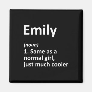 Imán Emily Definition Personalized Name Funny Cumpleaño