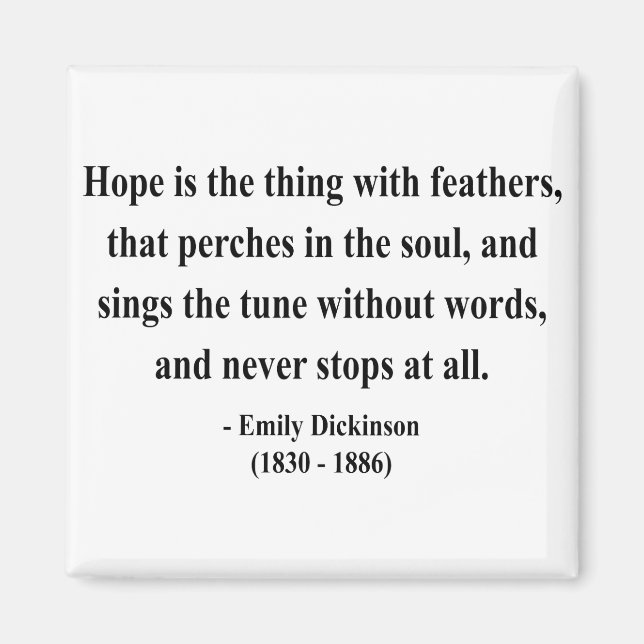 Imán Emily Dickinson Cita 1a (Frente)
