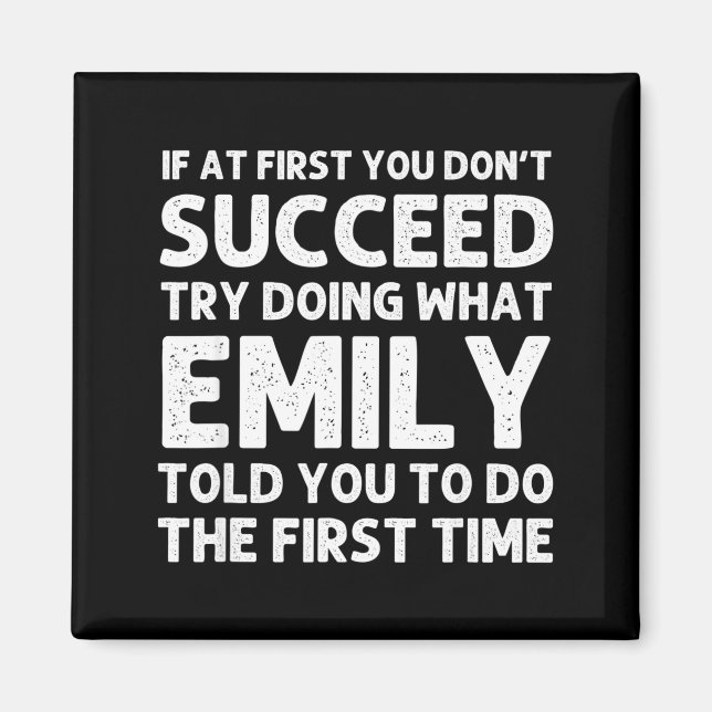 Imán Emily Name D Birthday Funny Christmas Joke  (Frente)