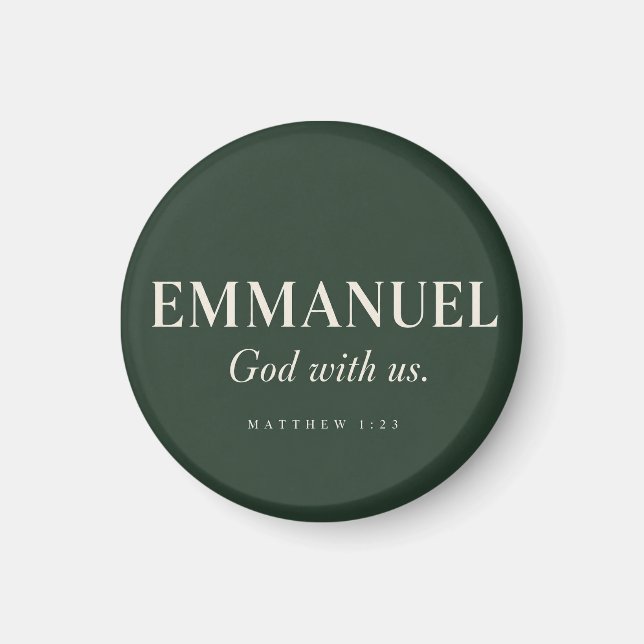 Imán EMMANUEL | Mateo 1:23 | Navidad  (Frente)