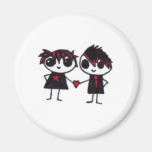Imán Emo enamorado (Frente)