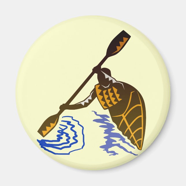 Imán Emoción de Kayak (Frente)