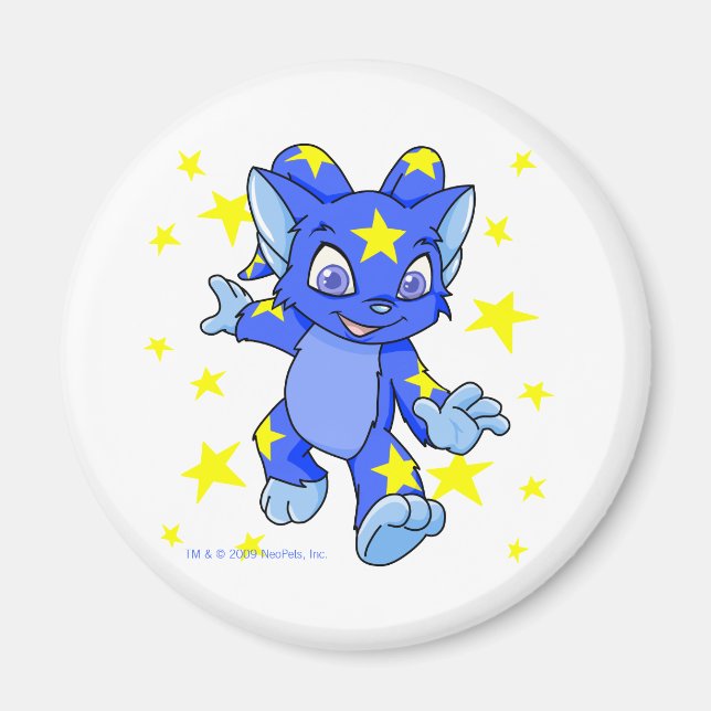 Imán Emocionante Starry Acara con ráfaga de estrellas (Frente)