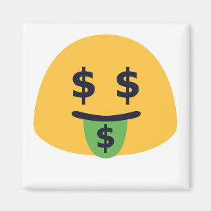 Imán Emoji Boca de Dinero