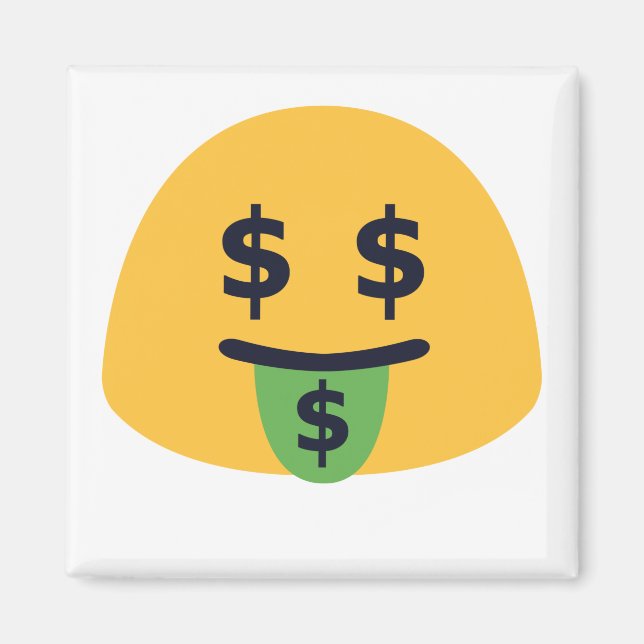 Imán Emoji Boca de Dinero (Frente)