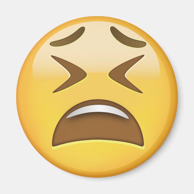 Imán Emoji Cara Cansada (Frente)