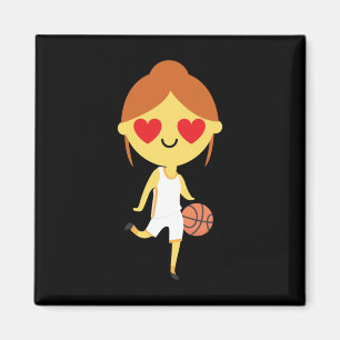 Imán Emoji Chica de baloncesto
