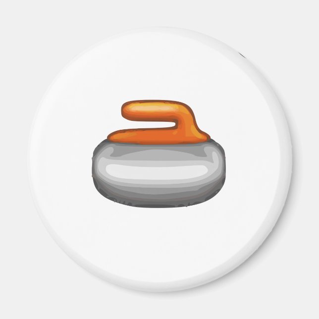 Imán Emoji Curling Stone (Frente)