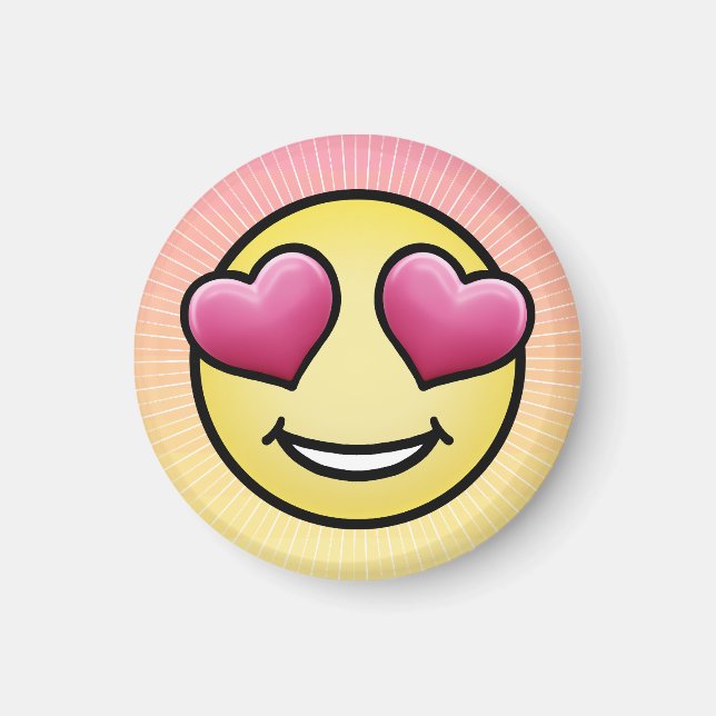 Imán Emoji de amor (Frente)