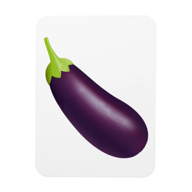 Imán Emoji de berenjenas (Vertical)