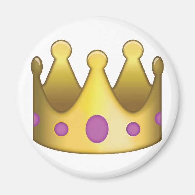 Imán Emoji de la Corona (Frente)