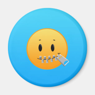 Imán Emoji de la cremallera