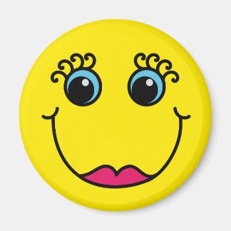 Imán Emoji de la dama amarilla
