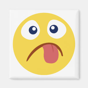 Imán Emoji de lengua agarrotada