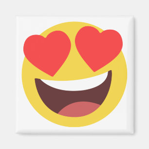 Imán Emoji de ojos cardíacos